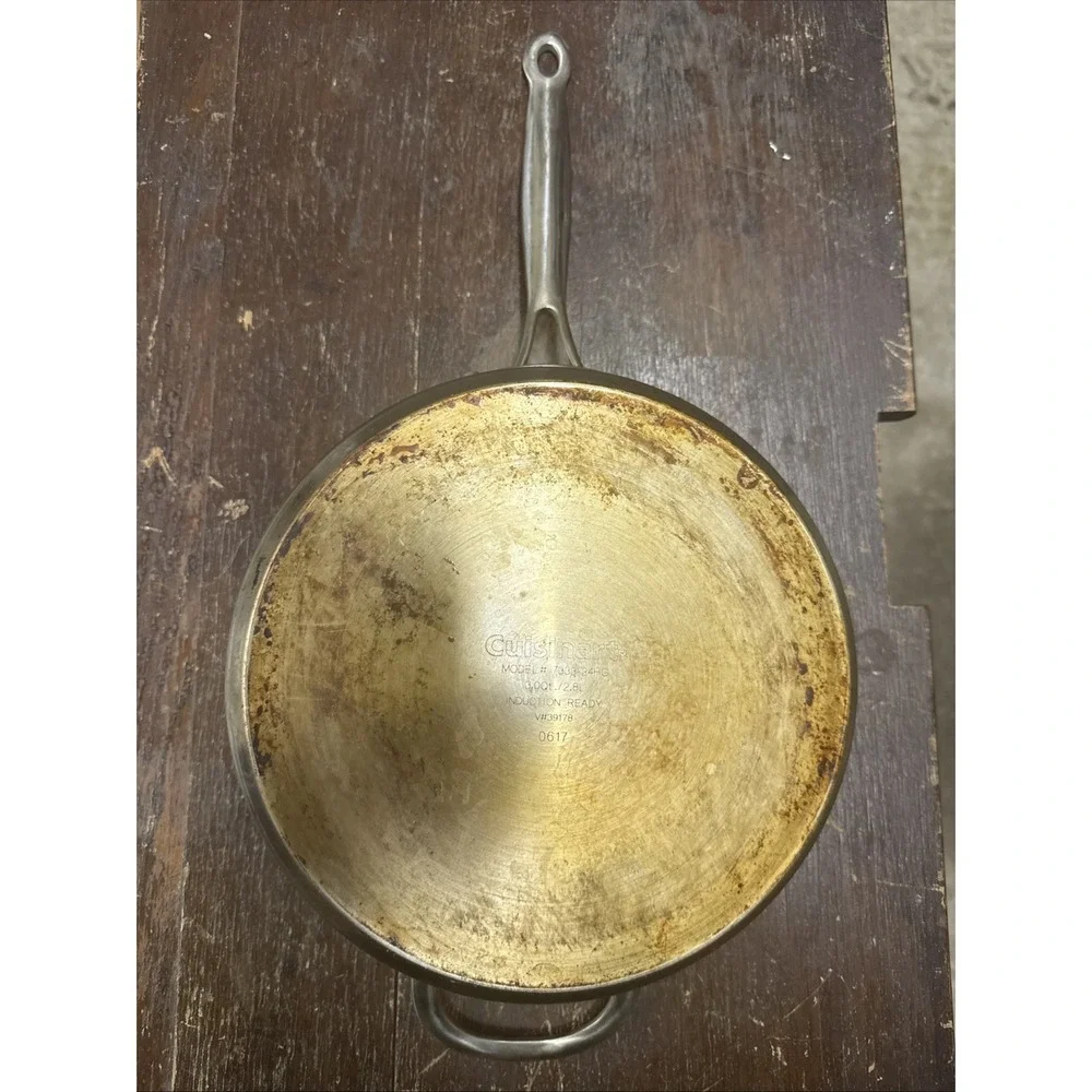 Cuisinart Sauté Skillet 7333-24HG‎ Pan Stainless Steel No Lid